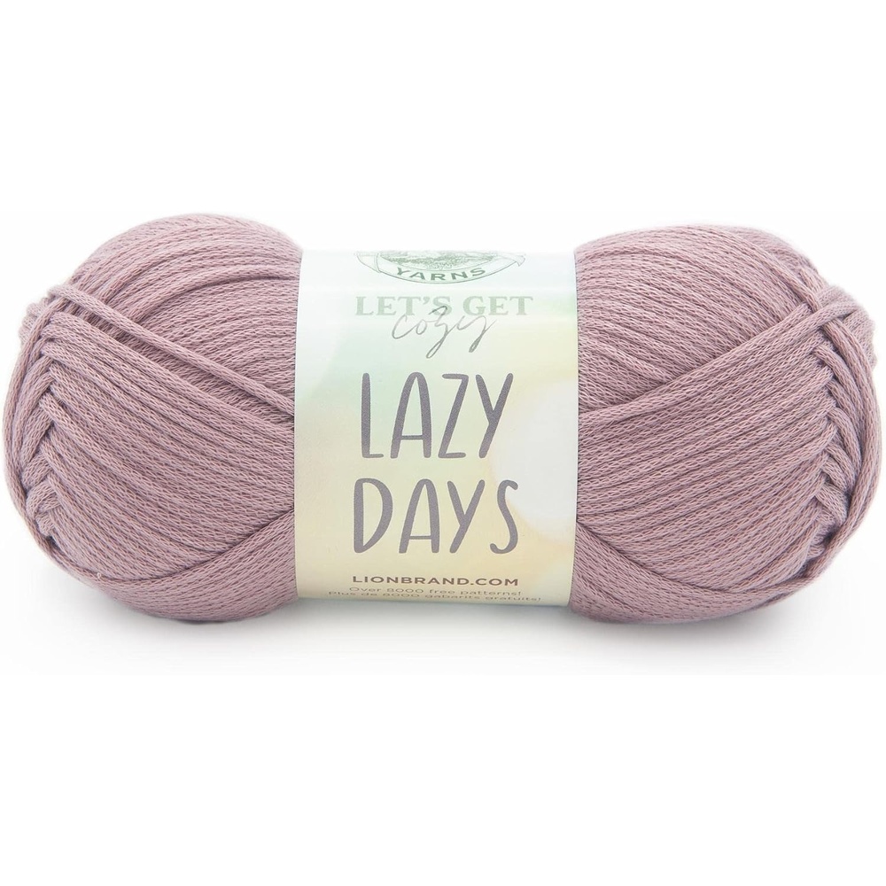 image:imageLion Brand Lazy Days Beginner Yarn for Knitting Crocheting and Crafts Clay 3 PackWoodrose