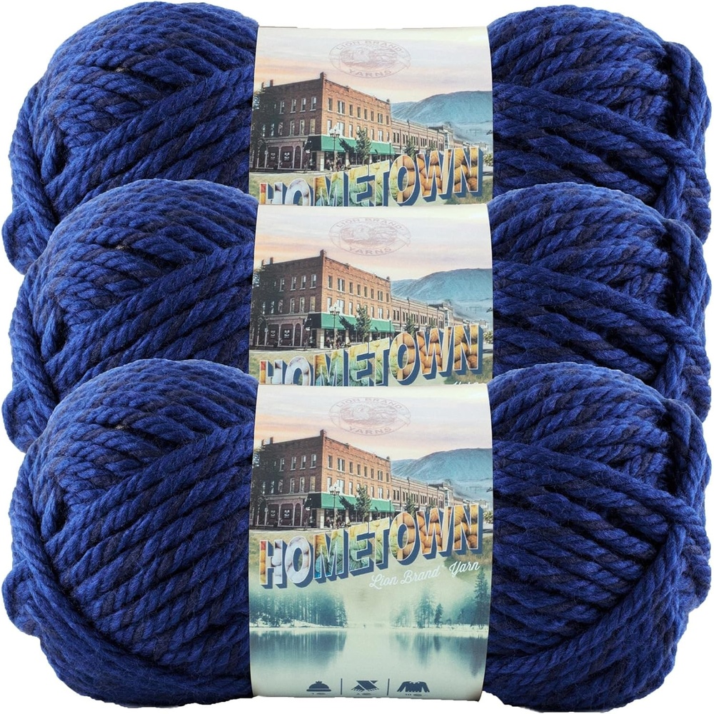 image:imageLion Brand Yarn 135219 Hometown Yarn North Folk Merlot 1 SkeinFort Worth Blue