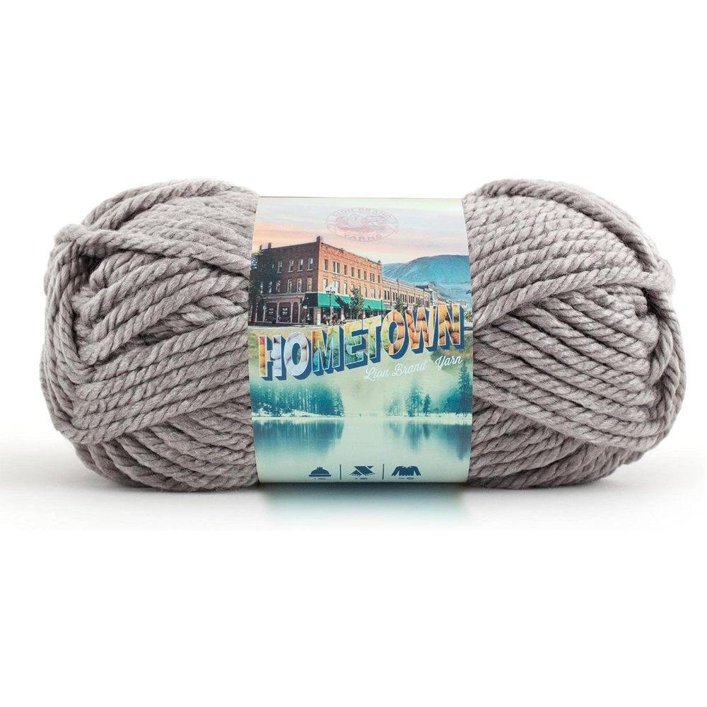 image:imageLion Brand Yarn 135219 Hometown Yarn North Folk Merlot 1 SkeinGray