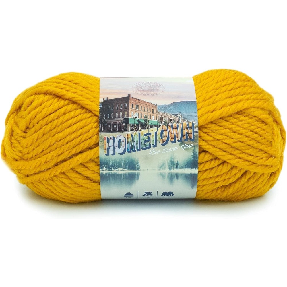 image:imageLion Brand Yarn 135219 Hometown Yarn North Folk Merlot 1 SkeinMadison Mustard
