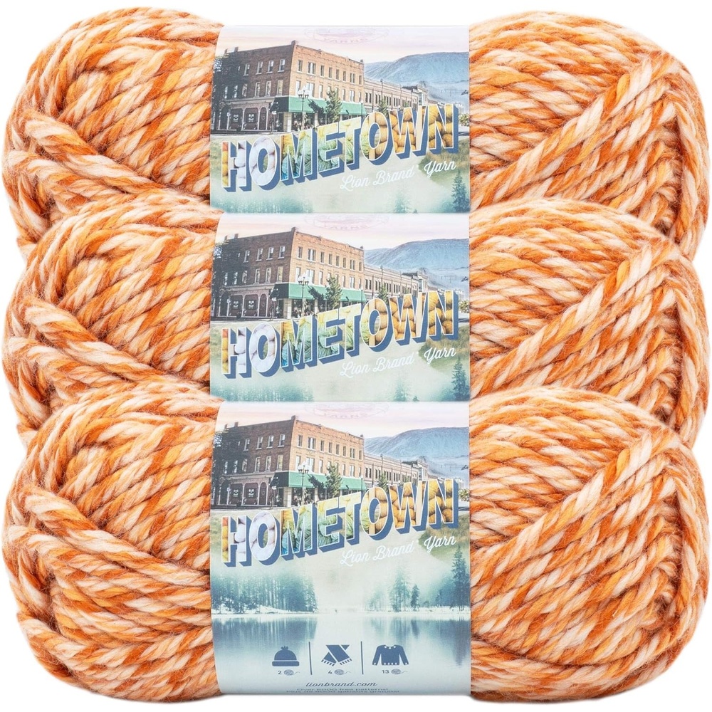 image:imageLion Brand Yarn 135219 Hometown Yarn North Folk Merlot 1 SkeinSan Juan Sunset