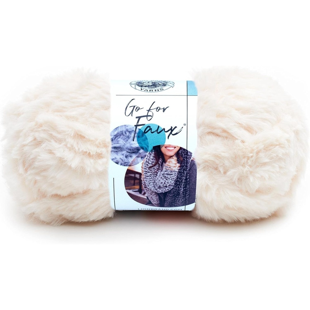 image:imageLion Brand Yarn Bulky Go for Faux Bulky Yarn for Knitting amp Crocheting Baked Alaska 3 PackBaked Alaska