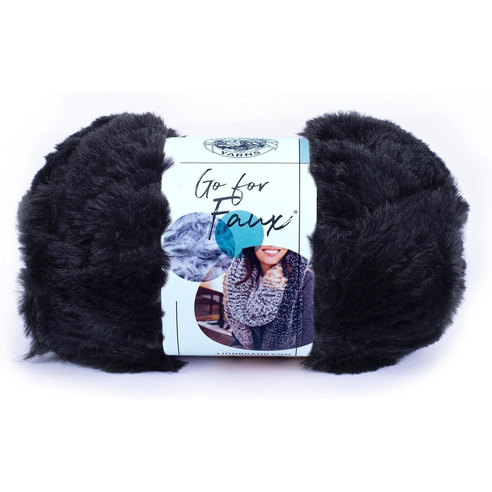 image:imageLion Brand Yarn Bulky Go for Faux Bulky Yarn for Knitting amp Crocheting Baked Alaska 3 PackBlack Panther