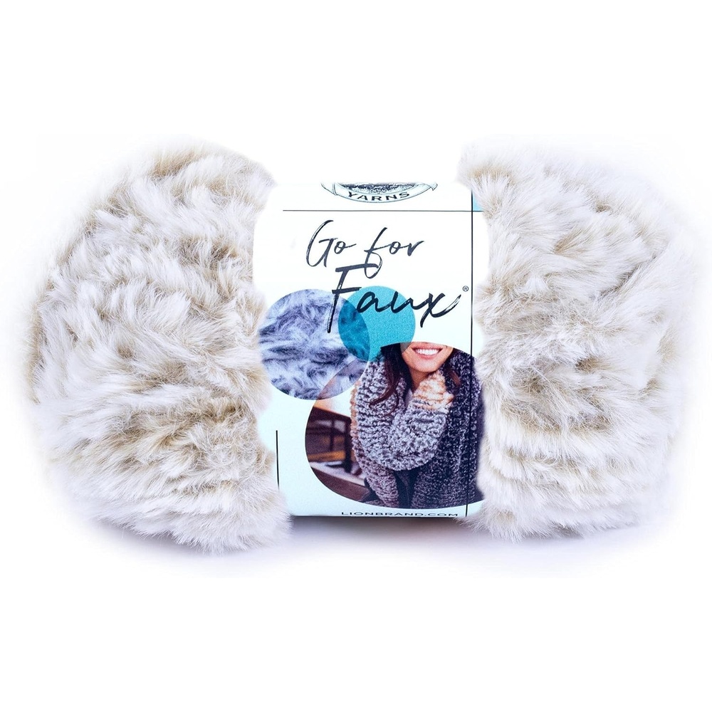 image:imageLion Brand Yarn Bulky Go for Faux Bulky Yarn for Knitting amp Crocheting Baked Alaska 3 PackBlonde Elk