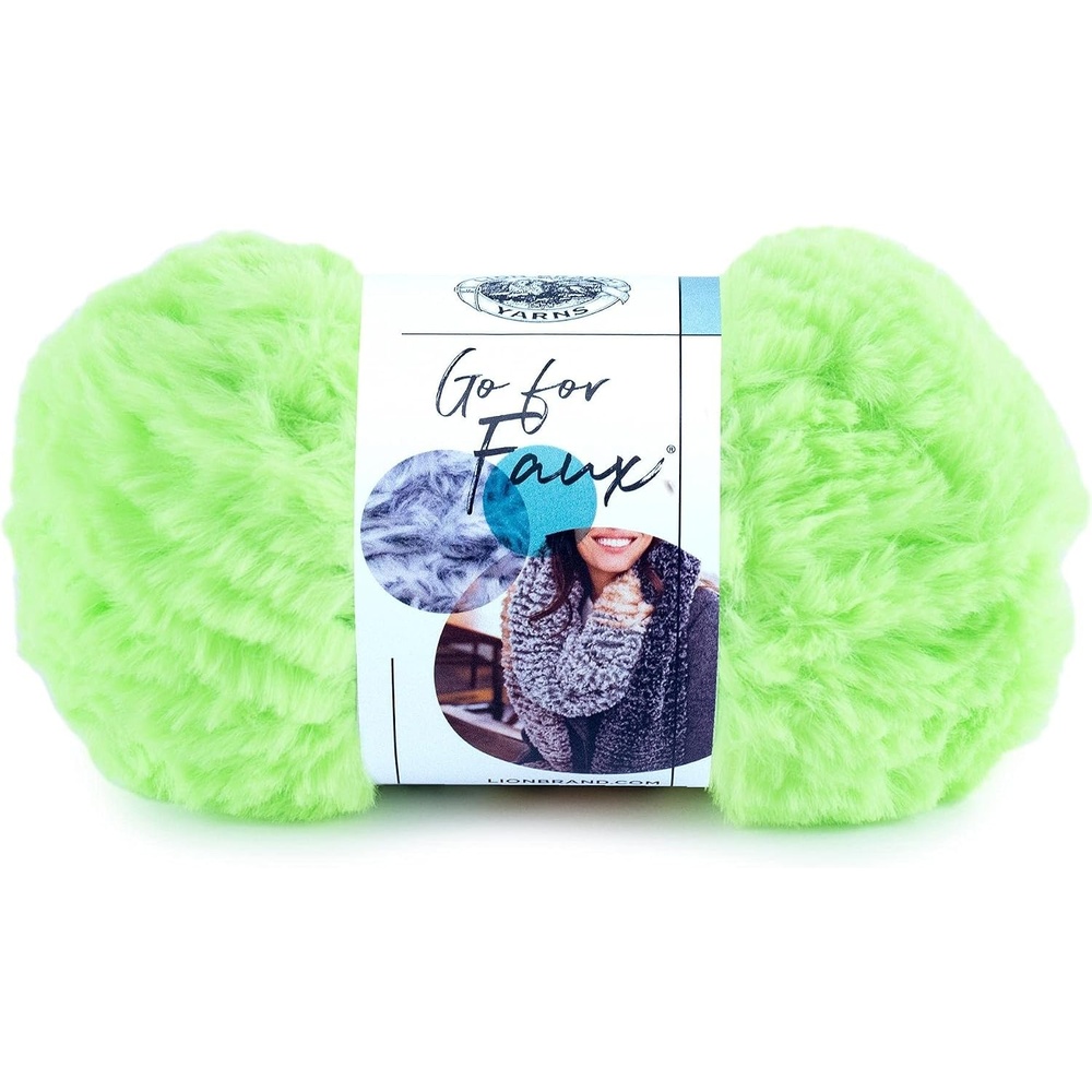 image:imageLion Brand Yarn Bulky Go for Faux Bulky Yarn for Knitting amp Crocheting Baked Alaska 3 PackGlow Worm
