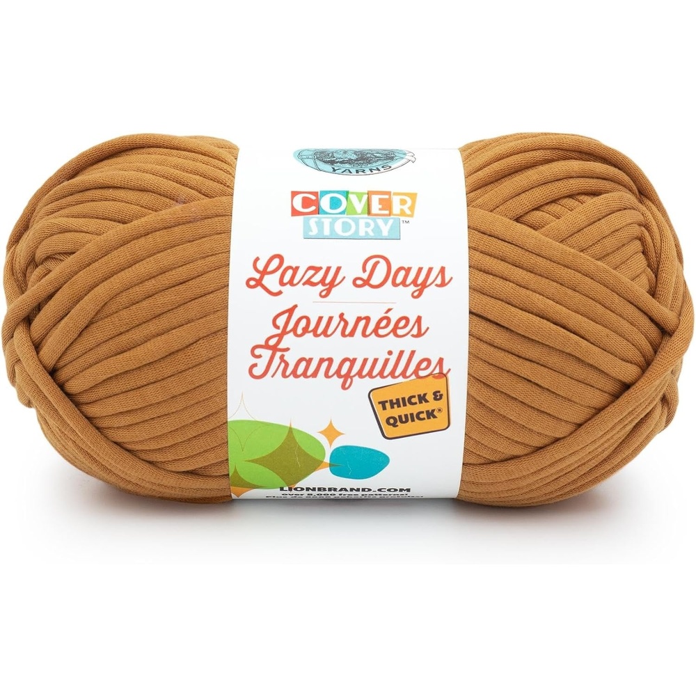 image:imageLion Brand Yarn Cover Story Lazy Days Thick amp Quick Blanket Yarn Eggplant 1 PackAmber