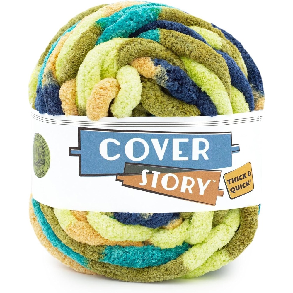 image:imageLion Brand Yarn Cover Story Thick amp Quick Blanket Yarn Marsh 1 PackAquatic