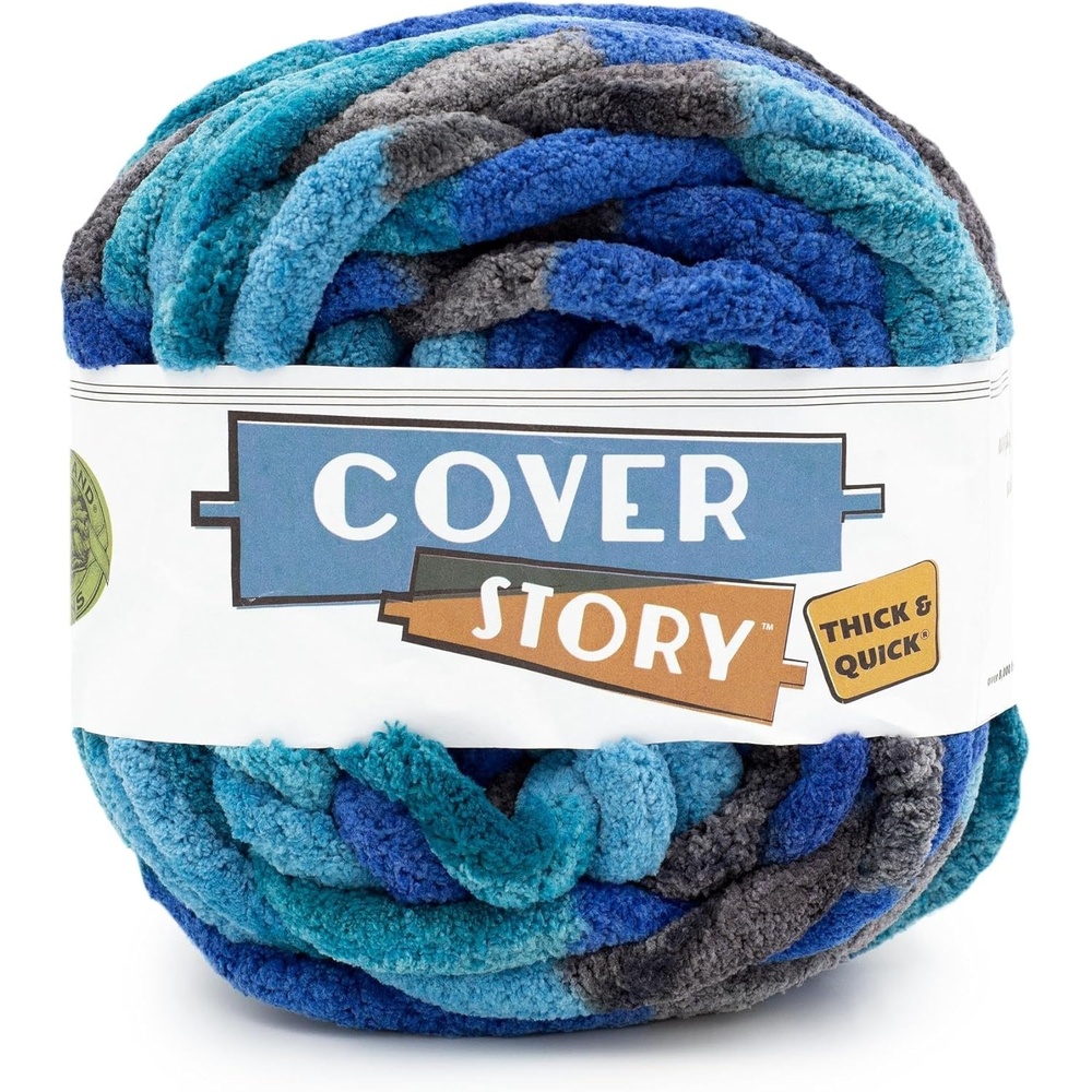 image:imageLion Brand Yarn Cover Story Thick amp Quick Blanket Yarn Marsh 1 PackCoastline