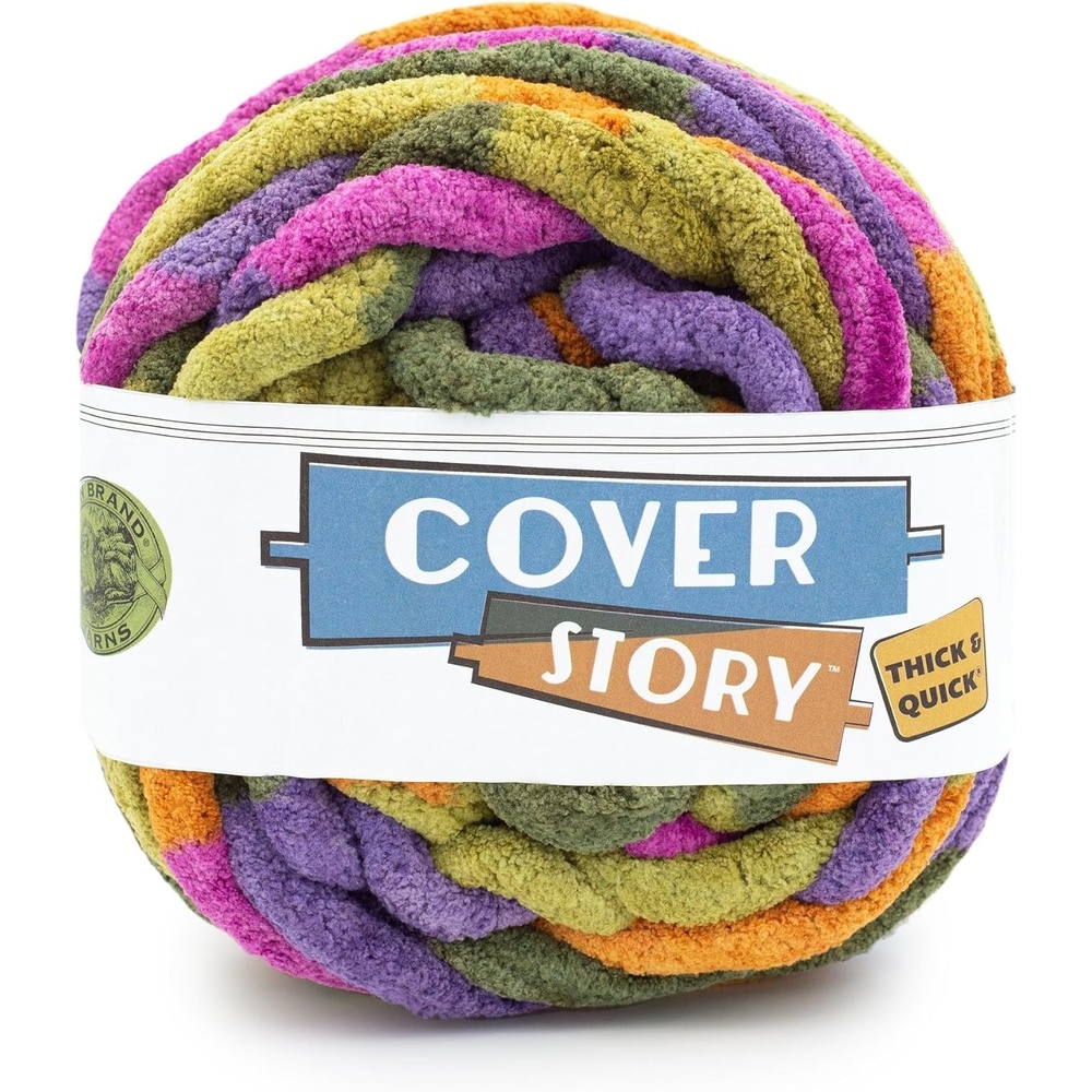 image:imageLion Brand Yarn Cover Story Thick amp Quick Blanket Yarn Marsh 1 PackForest Path