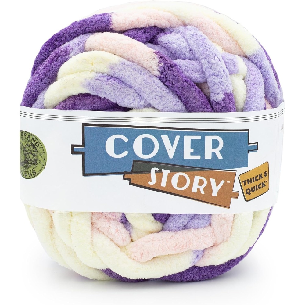 image:imageLion Brand Yarn Cover Story Thick amp Quick Blanket Yarn Marsh 1 PackLavender Fields