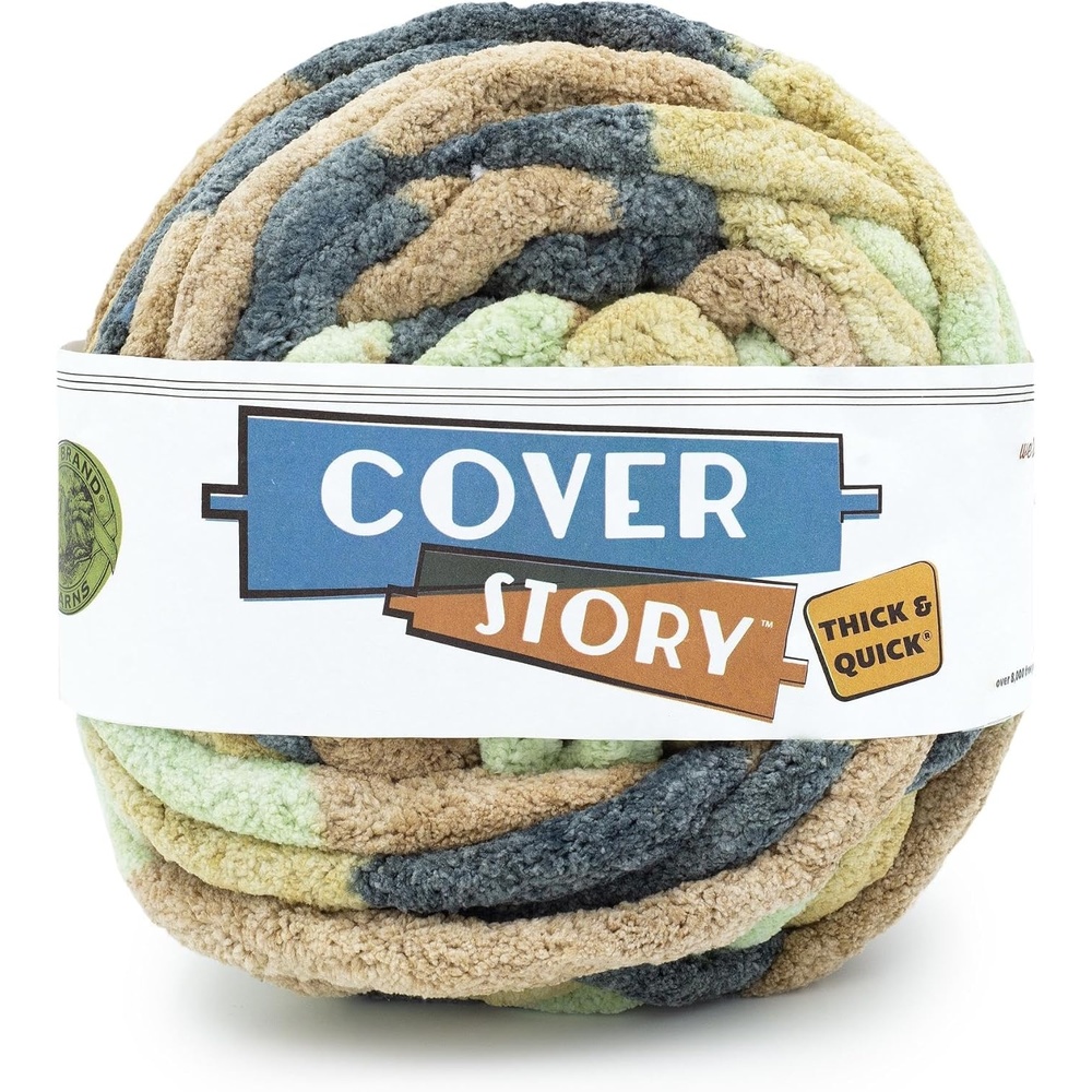 image:imageLion Brand Yarn Cover Story Thick amp Quick Blanket Yarn Marsh 1 PackSand Dunes
