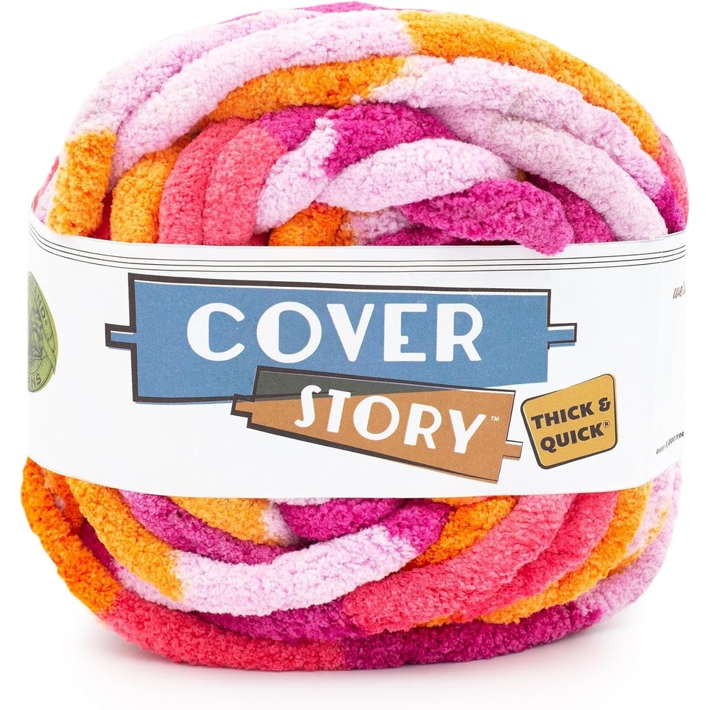 image:imageLion Brand Yarn Cover Story Thick amp Quick Blanket Yarn Marsh 1 PackSunset