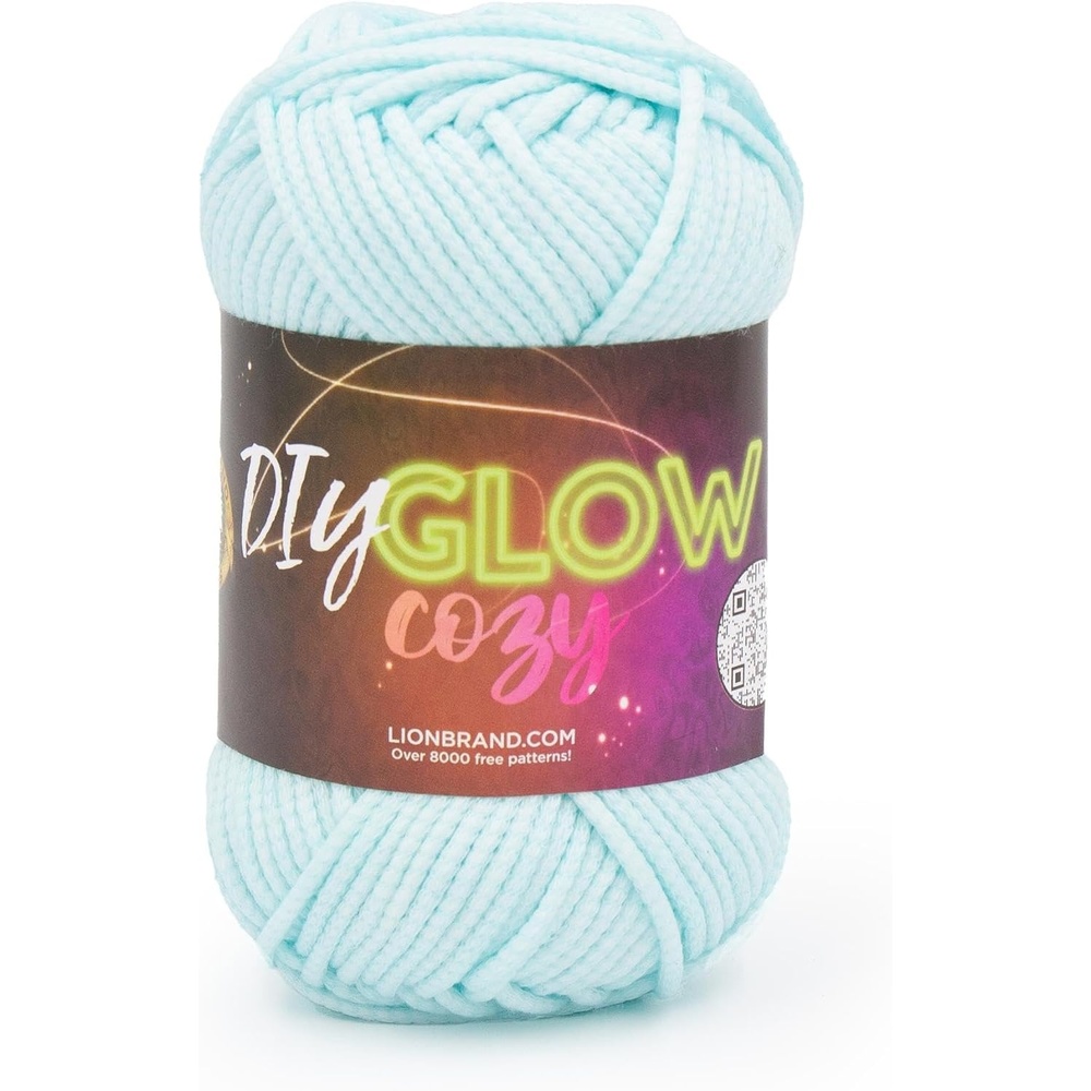 image:imageLion Brand Yarn DIY Glow Cozy Glow in the Dark Yarn Lilac 3 PackAqua