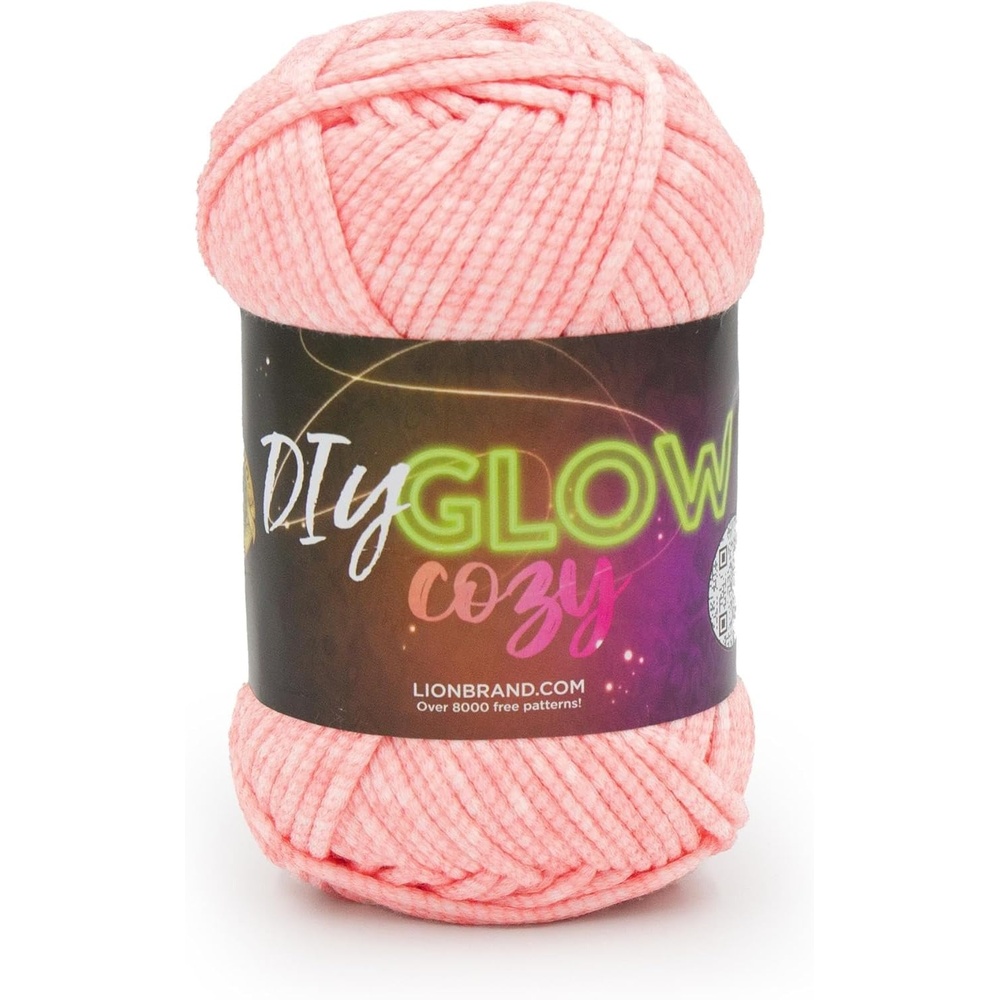 image:imageLion Brand Yarn DIY Glow Cozy Glow in the Dark Yarn Lilac 3 PackPink
