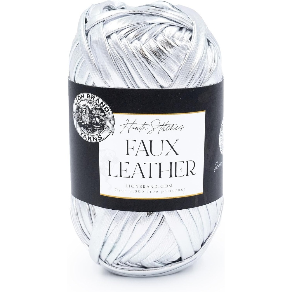 image:imageLion Brand Yarn Faux Leather Fashion Yarn for Knitting and Crochet Bronze 1 PackDisco