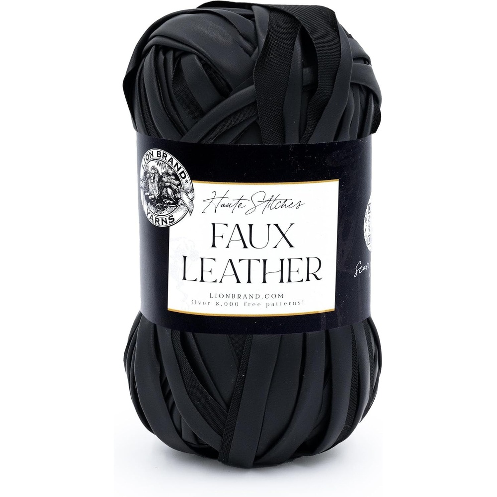 image:imageLion Brand Yarn Faux Leather Fashion Yarn for Knitting and Crochet Bronze 1 PackMoto Jacket