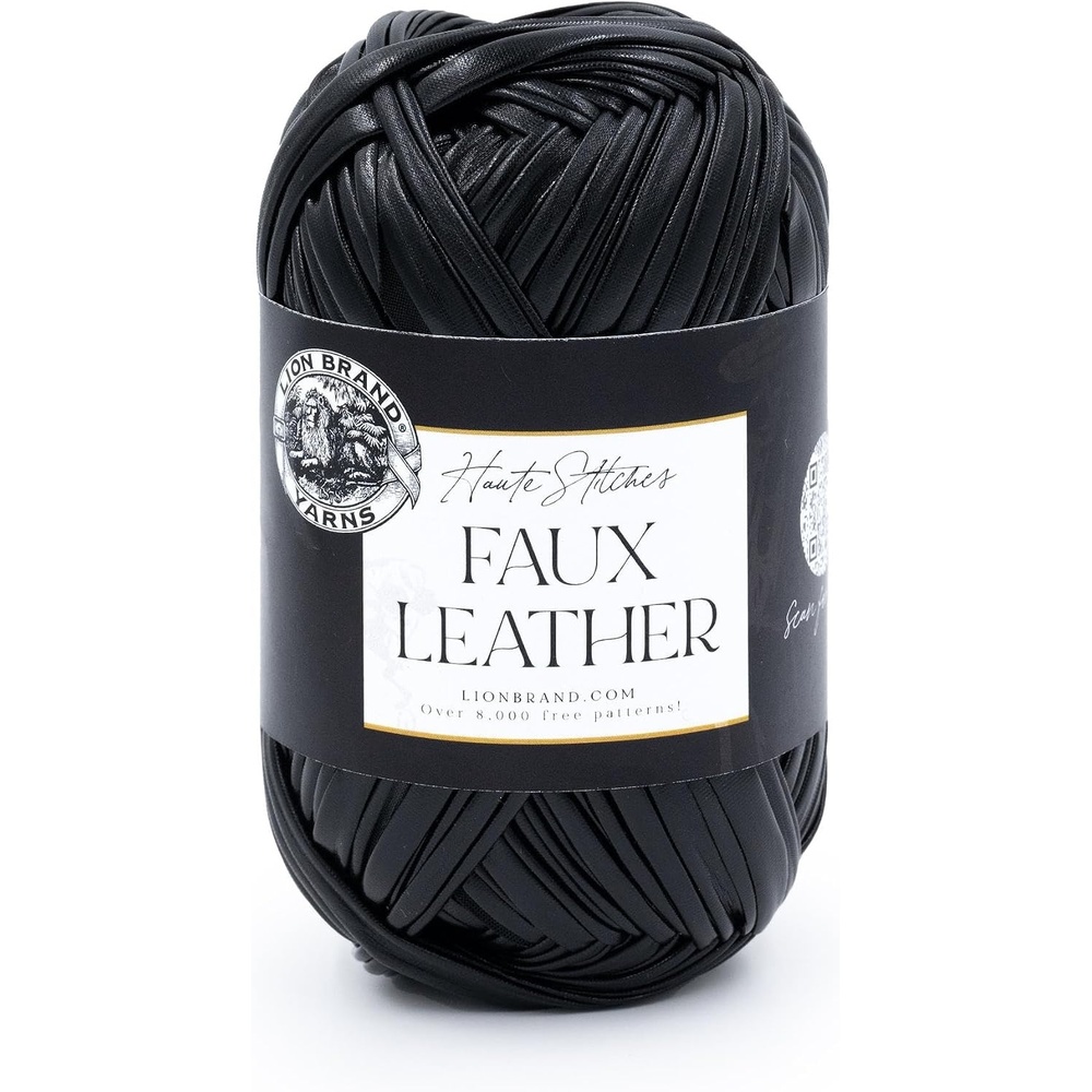 image:imageLion Brand Yarn Faux Leather Fashion Yarn for Knitting and Crochet Bronze 1 PackNight Sky