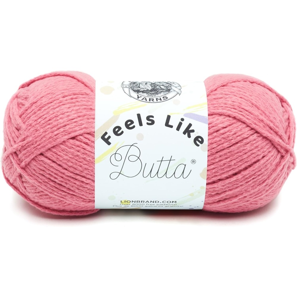 image:imageLion Brand Yarn Feel Like Butta Velvety Soft Yarn for Knitting Crochet and Crafts Pink 1 Pack Chenille Like Fiber for Plush Baby Blankets Amigurumi Toys and Worsted Weight SweatersDusty Pink