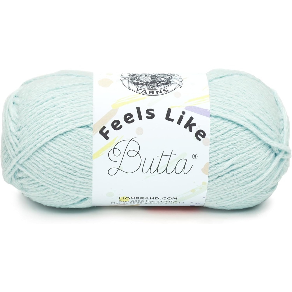 image:imageLion Brand Yarn Feel Like Butta Velvety Soft Yarn for Knitting Crochet and Crafts Pink 1 Pack Chenille Like Fiber for Plush Baby Blankets Amigurumi Toys and Worsted Weight SweatersIce