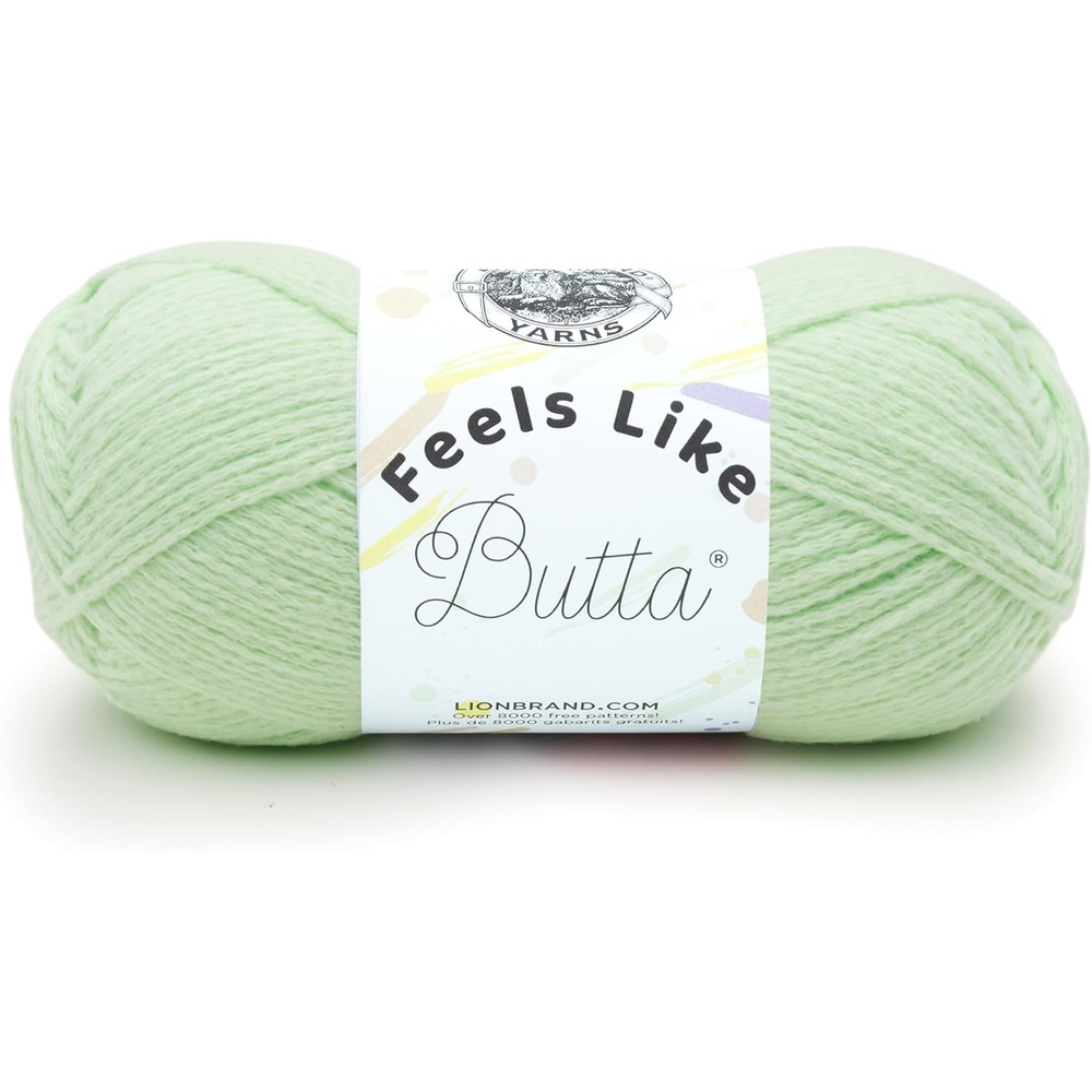 image:imageLion Brand Yarn Feel Like Butta Velvety Soft Yarn for Knitting Crochet and Crafts Pink 1 Pack Chenille Like Fiber for Plush Baby Blankets Amigurumi Toys and Worsted Weight SweatersMint
