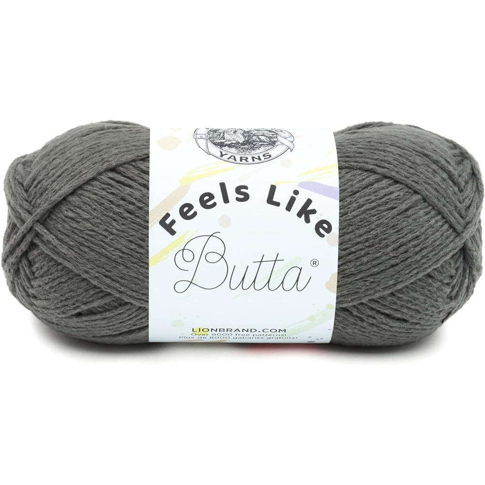 image:imageLion Brand Yarn Feel Like Butta Velvety Soft Yarn for Knitting Crochet and Crafts Pink 1 Pack Chenille Like Fiber for Plush Baby Blankets Amigurumi Toys and Worsted Weight SweatersCharcoal