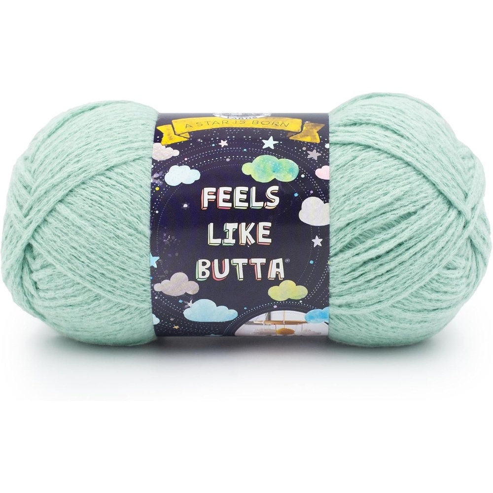 image:imageLion Brand Yarn Feel Like Butta Velvety Soft Yarn for Knitting Crochet and Crafts Pink 1 Pack Chenille Like Fiber for Plush Baby Blankets Amigurumi Toys and Worsted Weight SweatersSeafoam