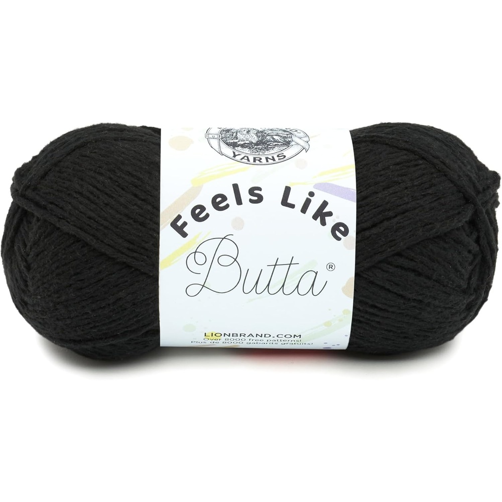 image:imageLion Brand Yarn Feel Like Butta Velvety Soft Yarn for Knitting Crochet and Crafts Pink 1 Pack Chenille Like Fiber for Plush Baby Blankets Amigurumi Toys and Worsted Weight SweatersBlack