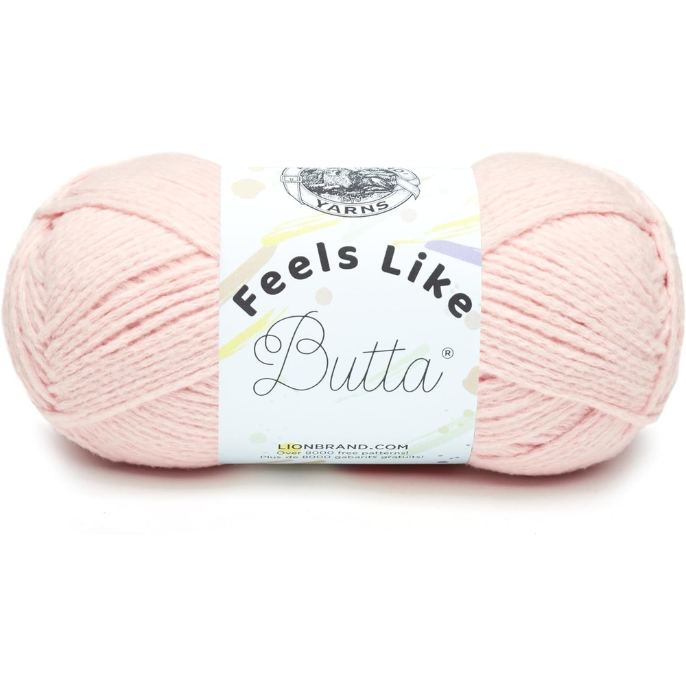 image:imageLion Brand Yarn Feel Like Butta Velvety Soft Yarn for Knitting Crochet and Crafts Pink 1 Pack Chenille Like Fiber for Plush Baby Blankets Amigurumi Toys and Worsted Weight SweatersPink