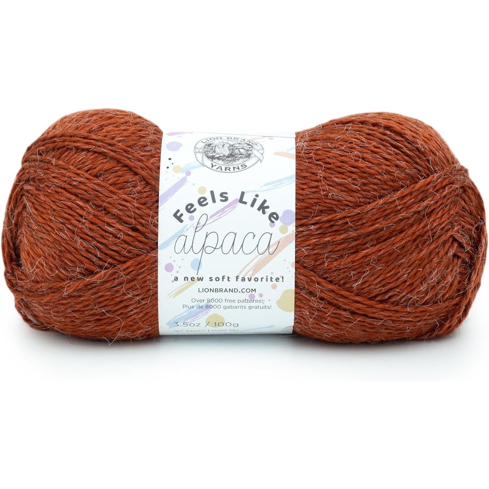 image:imageLion Brand Yarn Feels Like Alpaca Soft Yarn for Knitting Denim 1 PackRust