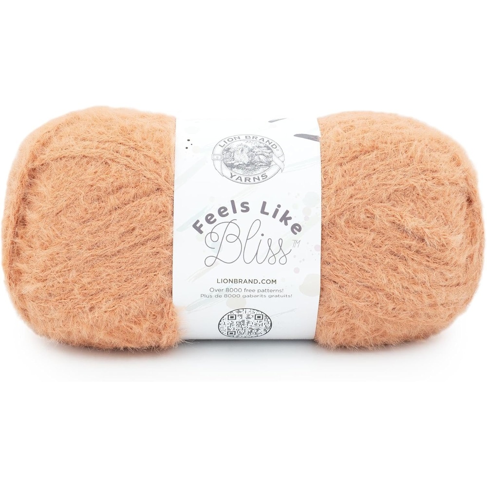 image:imageLion Brand Yarn Feels Like Bliss Bulky Yarn for Knitting Sand Dollar 1 PackPeach