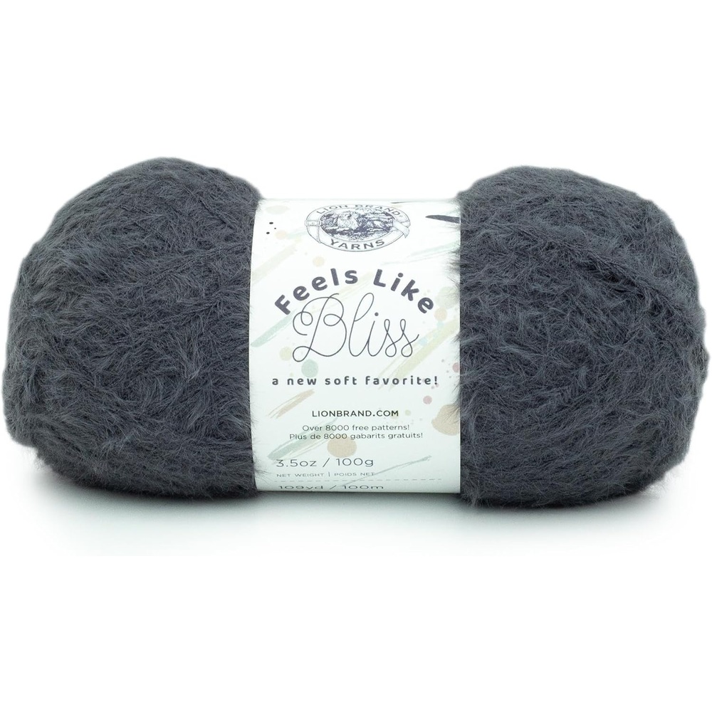 image:imageLion Brand Yarn Feels Like Bliss Bulky Yarn for Knitting Sand Dollar 1 PackSlate