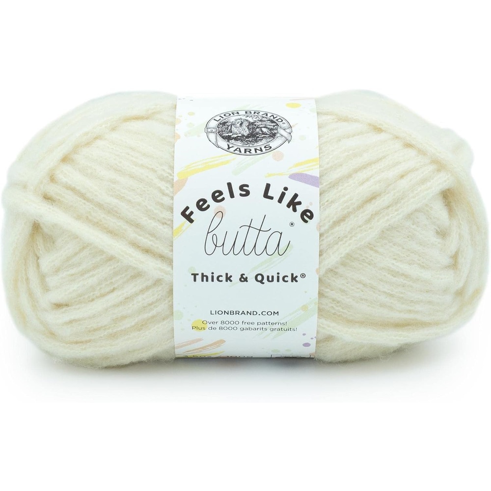 image:imageLion Brand Yarn Feels Like Butta Thick amp Quick Super Bulky Yarn for Knitting 1 Pack OliveAntique White