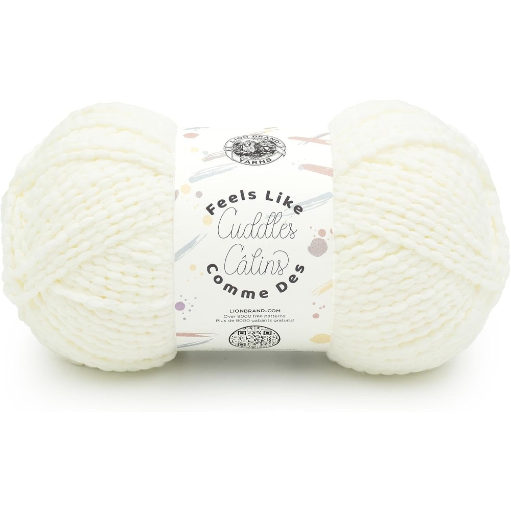 image:imageLion Brand Yarn Feels Like Cuddles Bulky Yarn for Knitting and Crochet Aquifer 1 PackCream