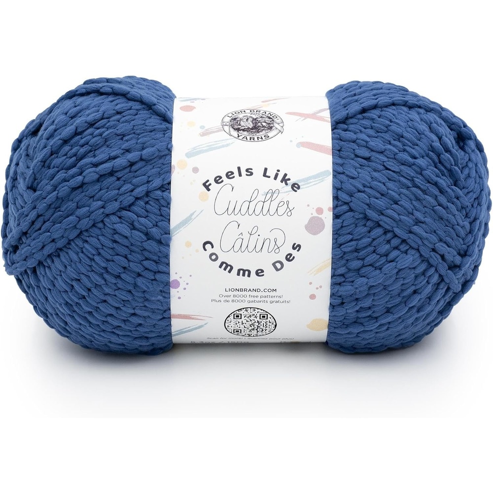 image:imageLion Brand Yarn Feels Like Cuddles Bulky Yarn for Knitting and Crochet Aquifer 1 PackInk