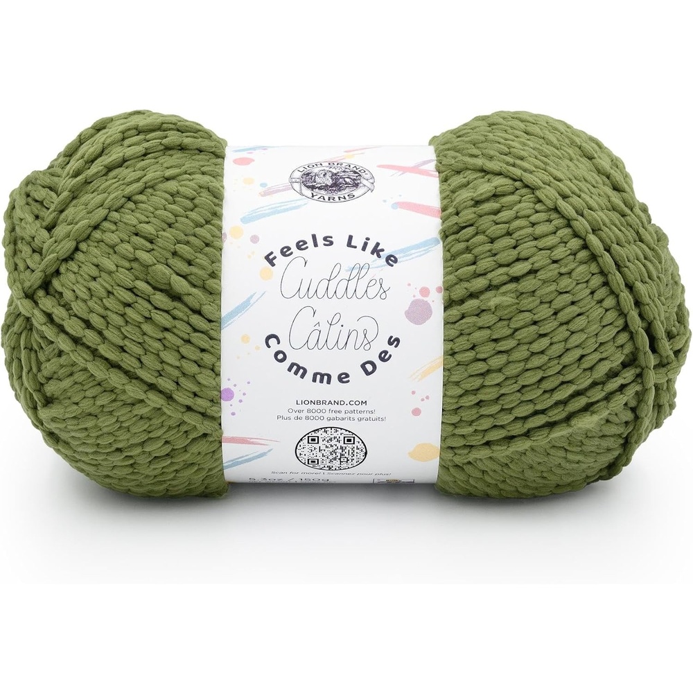 image:imageLion Brand Yarn Feels Like Cuddles Bulky Yarn for Knitting and Crochet Aquifer 1 PackLeek