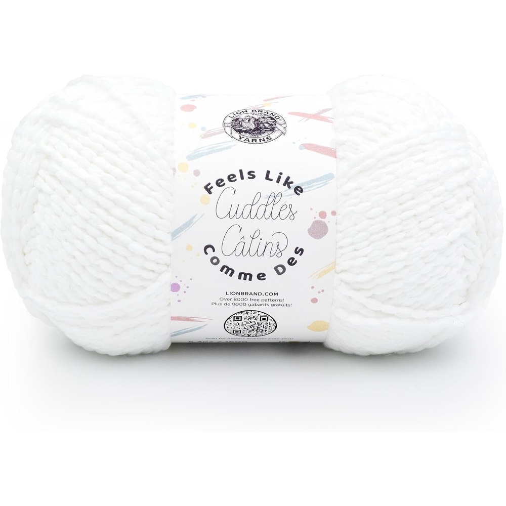image:imageLion Brand Yarn Feels Like Cuddles Bulky Yarn for Knitting and Crochet Aquifer 1 PackSnow