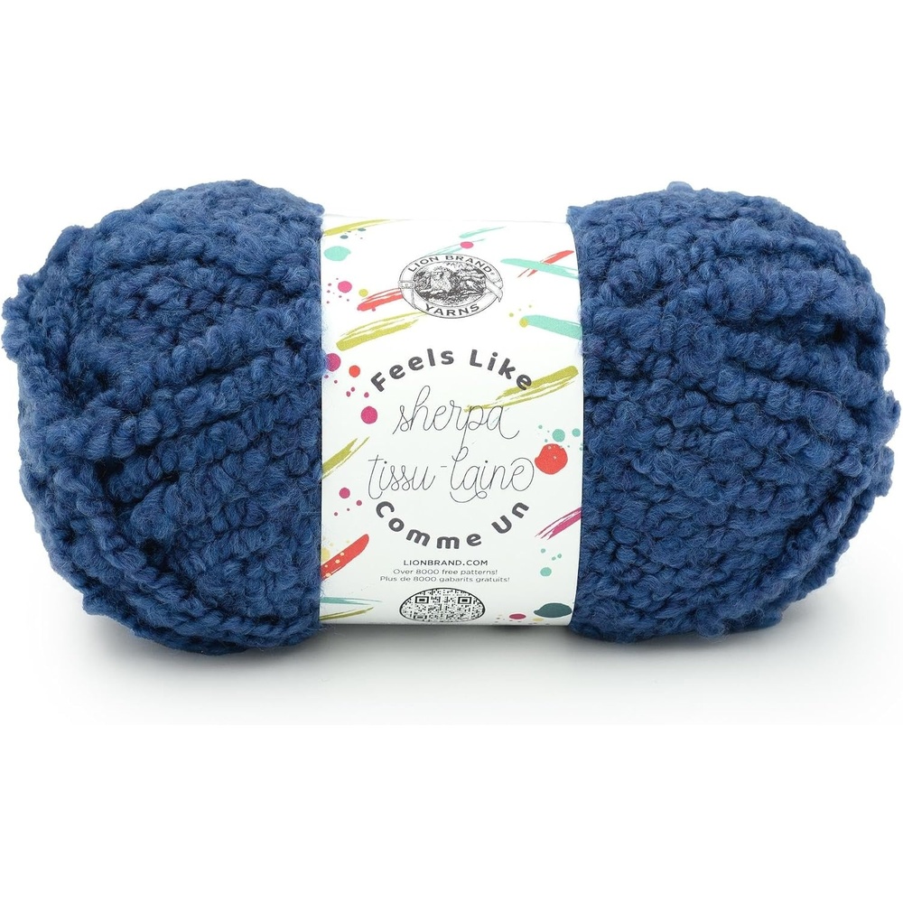 image:imageLion Brand Yarn Feels Like Sherpa Fleece Yarn for Knitting and Crochet Evergreen 1 PackCoastal