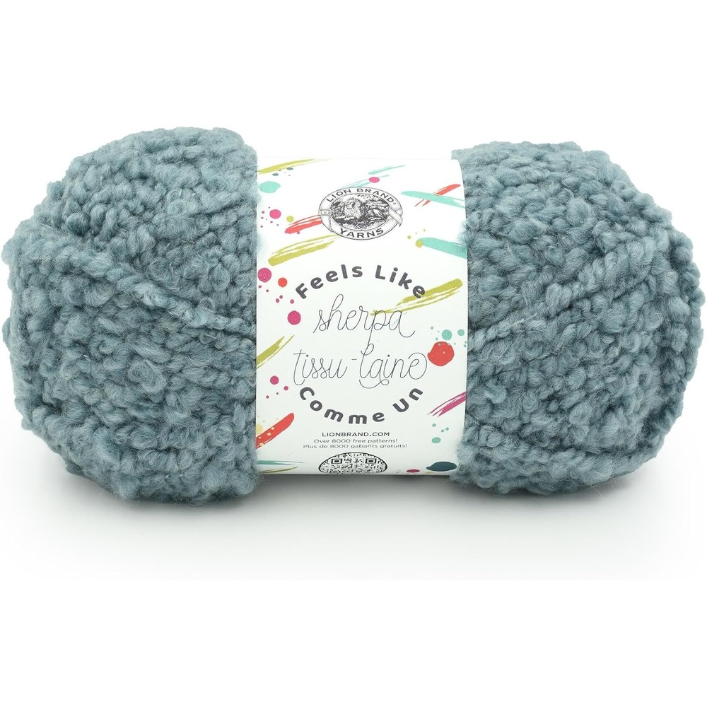 image:imageLion Brand Yarn Feels Like Sherpa Fleece Yarn for Knitting and Crochet Evergreen 1 PackSagebrush