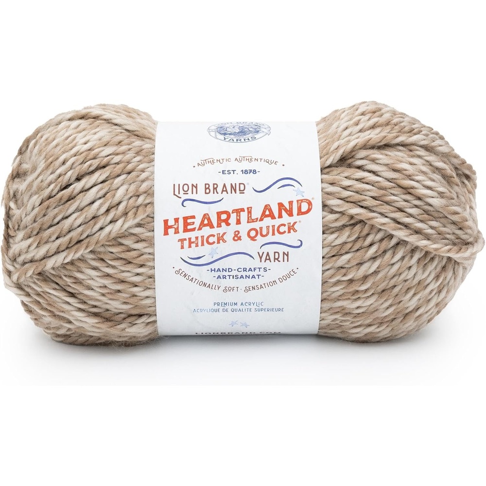 image:imageLion Brand Yarn Heartland Thick amp Quick Bulky Heathered Yarn for Knitting and Crochet Lincoln 3 PackBalboa