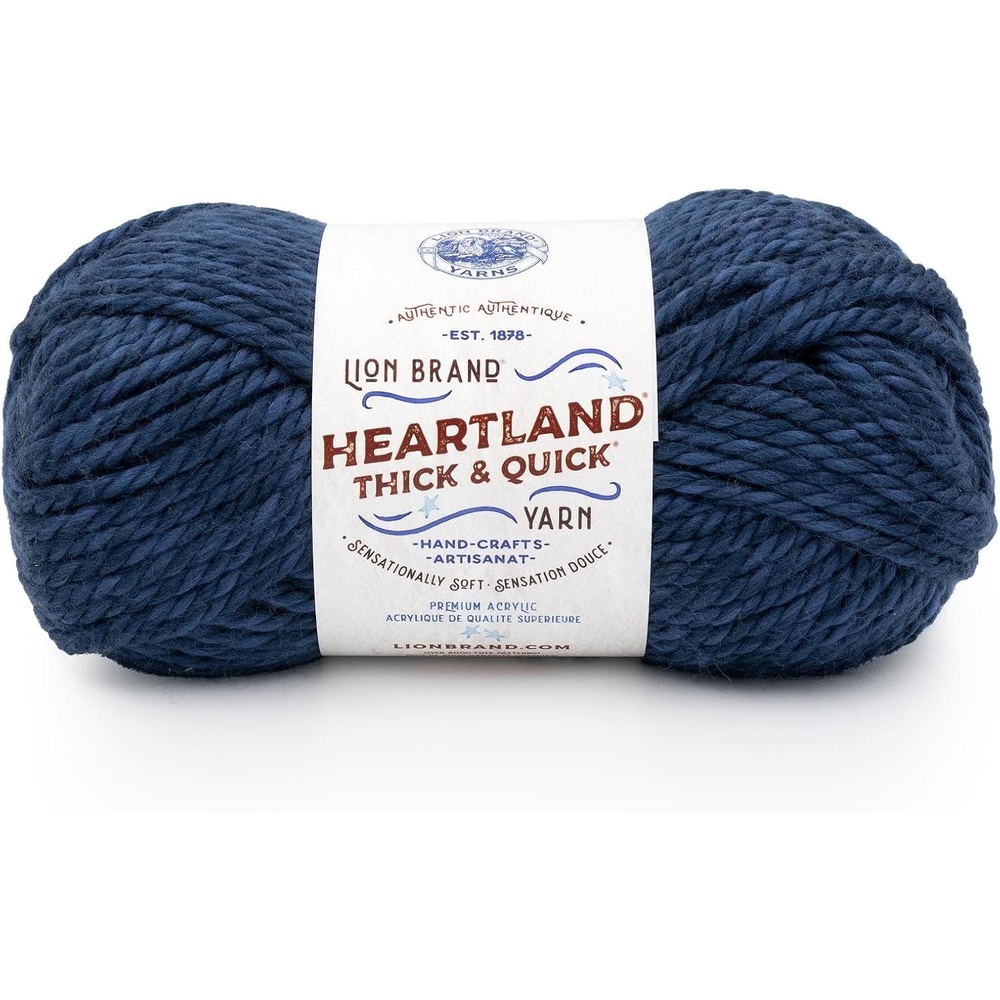 image:imageLion Brand Yarn Heartland Thick amp Quick Bulky Heathered Yarn for Knitting and Crochet Lincoln 3 PackBoston Common
