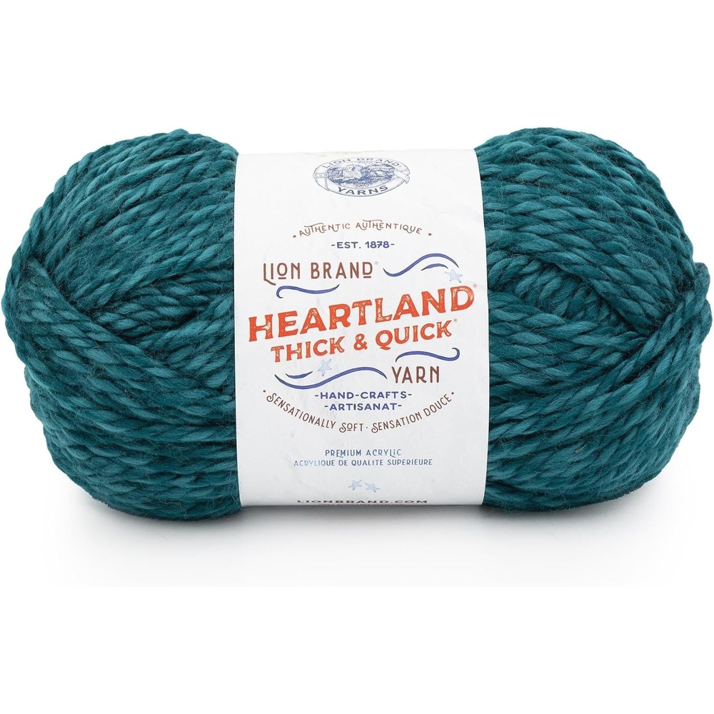 image:imageLion Brand Yarn Heartland Thick amp Quick Bulky Heathered Yarn for Knitting and Crochet Lincoln 3 PackDolores