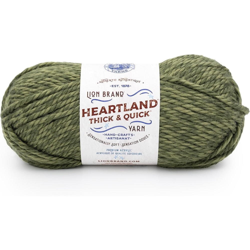 image:imageLion Brand Yarn Heartland Thick amp Quick Bulky Heathered Yarn for Knitting and Crochet Lincoln 3 PackGriffith