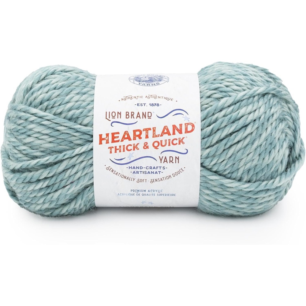 image:imageLion Brand Yarn Heartland Thick amp Quick Bulky Heathered Yarn for Knitting and Crochet Lincoln 3 PackPiedmont