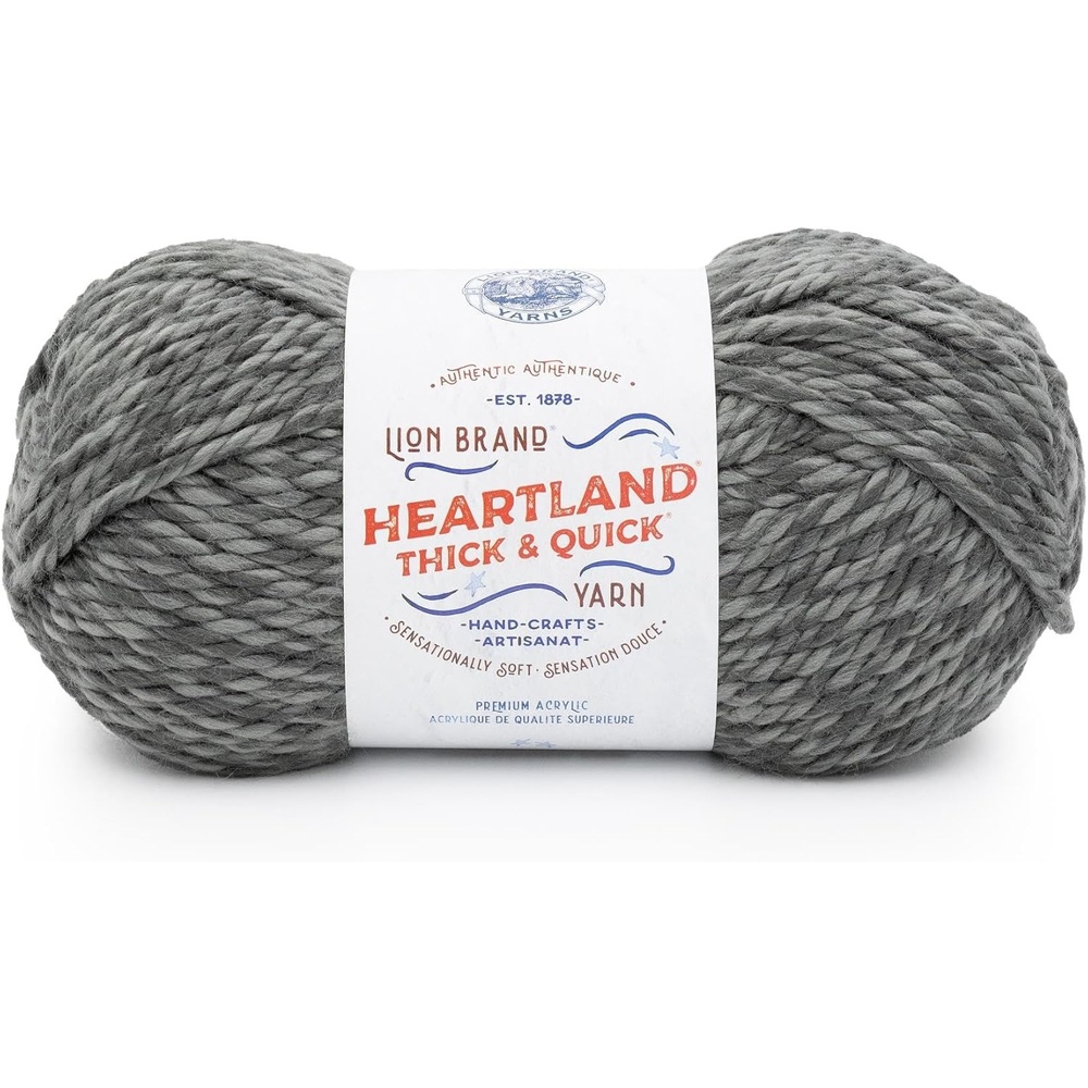 image:imageLion Brand Yarn Heartland Thick amp Quick Bulky Heathered Yarn for Knitting and Crochet Lincoln 3 PackProspect