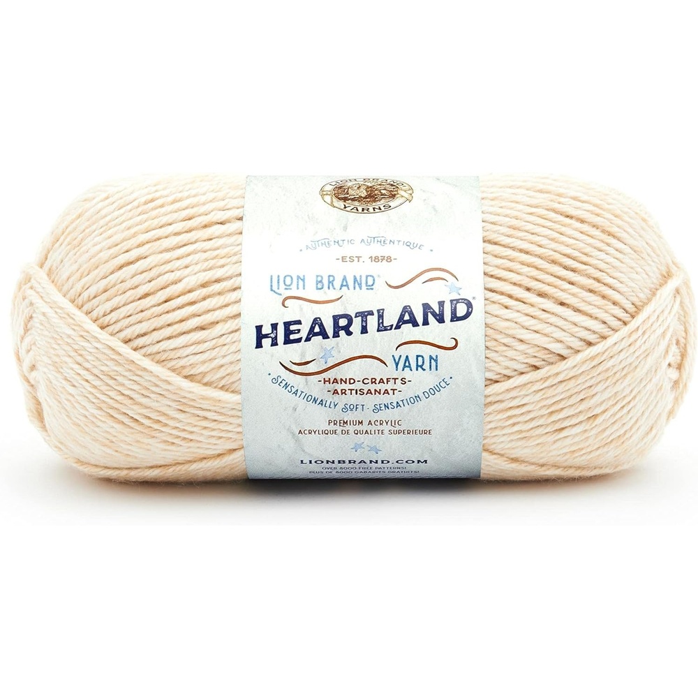 image:imageLion Brand Yarn Heartland Yarn WorstedWeight Yarn for Knitting Crocheting and Crafting 1 Pack Channel IslandsAcadia