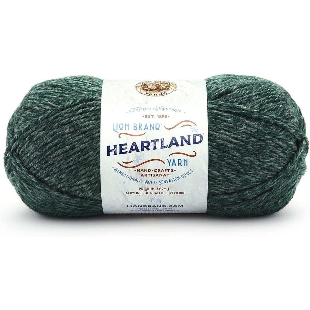 image:imageLion Brand Yarn Heartland Yarn WorstedWeight Yarn for Knitting Crocheting and Crafting 1 Pack Channel IslandsKings Canyon