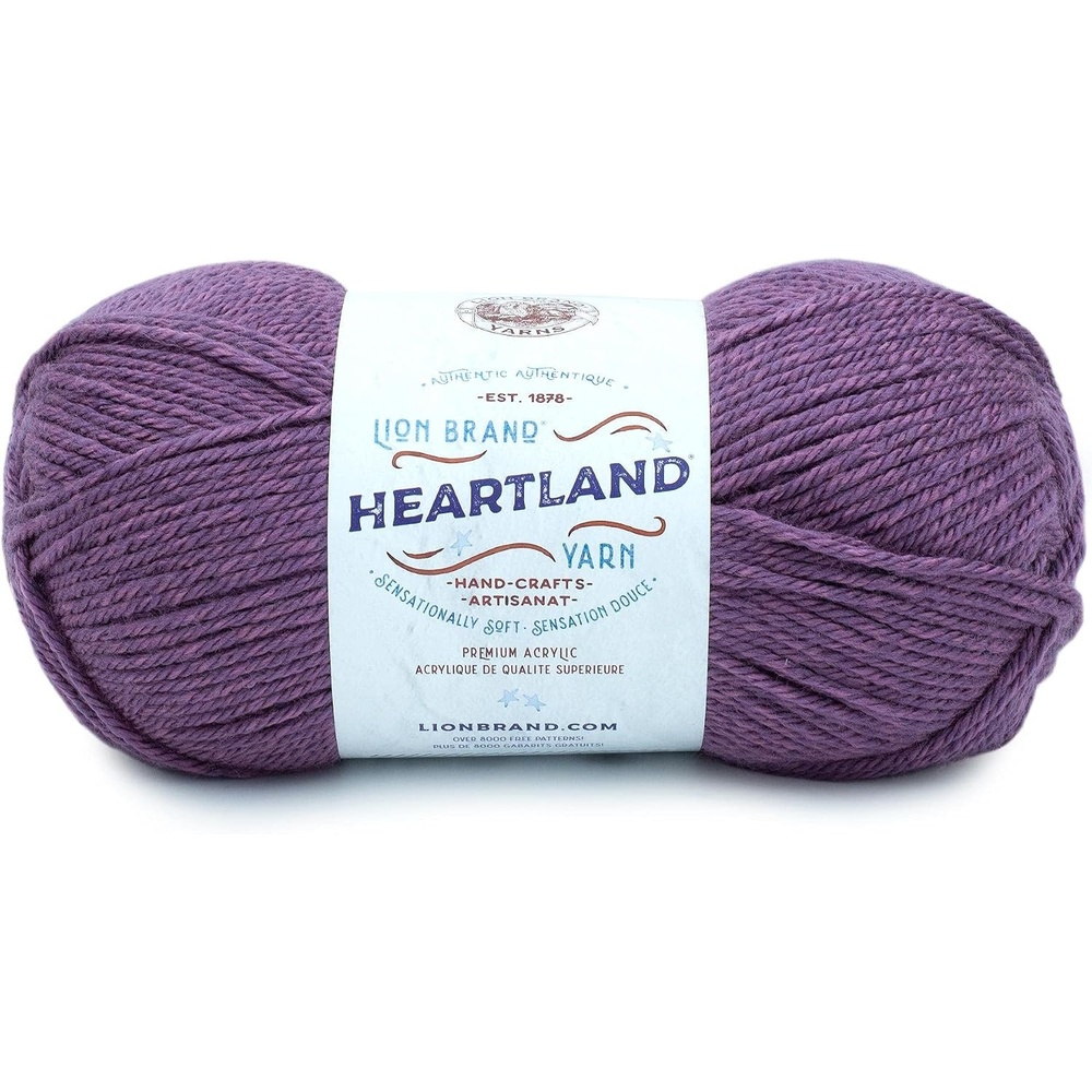 image:imageLion Brand Yarn Heartland Yarn WorstedWeight Yarn for Knitting Crocheting and Crafting 1 Pack Channel IslandsKobuk Valley
