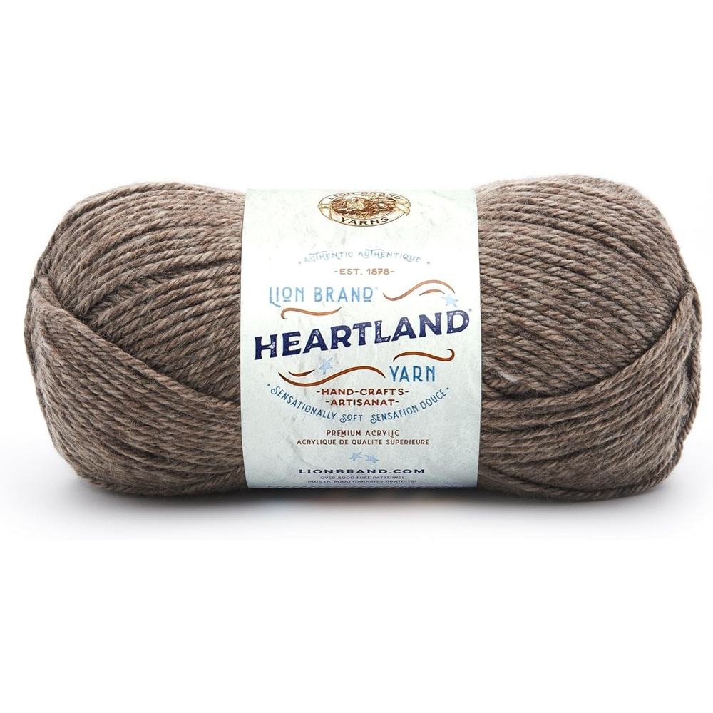 image:imageLion Brand Yarn Heartland Yarn WorstedWeight Yarn for Knitting Crocheting and Crafting 1 Pack Channel IslandsMammoth Cave