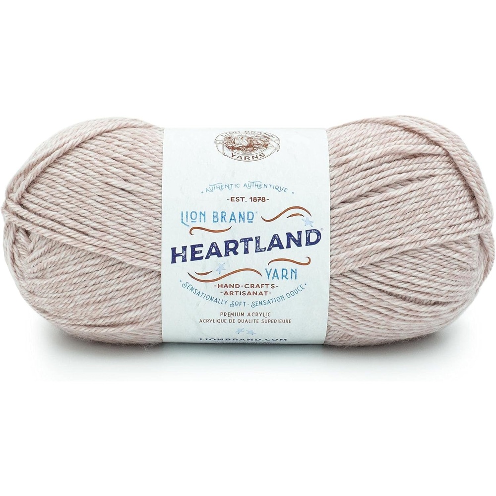 image:imageLion Brand Yarn Heartland Yarn WorstedWeight Yarn for Knitting Crocheting and Crafting 1 Pack Channel IslandsWolf Trap