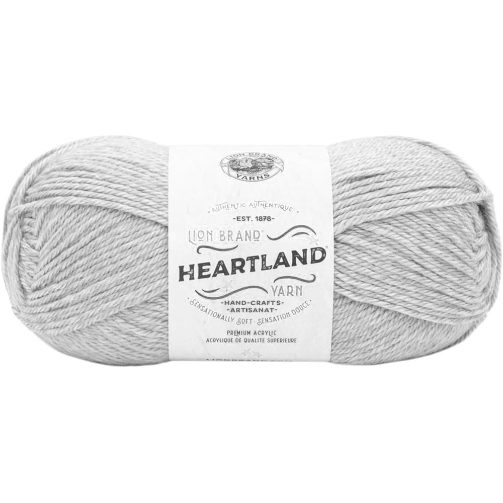 image:imageLion Brand Yarn Heartland Yarn WorstedWeight Yarn for Knitting Crocheting and Crafting 1 Pack Gateway ArchWhite Sands